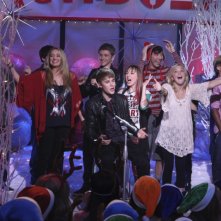 Justin Bieber con il cast di So Random!