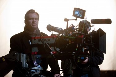 Christopher Nolan sul set de Il cavaliere oscuro - Il ritorno