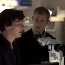 Sherlock Benedict Cumberbatch E Martin Freeman In Un Momento Dell Episodio A Scandal In Belgravia 227584