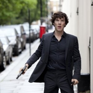 Sherlock: Benedict Cumberbatch in una scena dell'episodio A Scandal in Belgravia