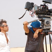 Corrado Trionfera al lavoro sul set di Tozeur (Tunisia) Settembre 2010