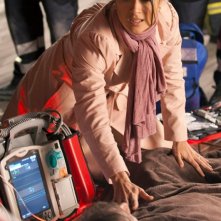 Salma Hayek sul set de La chispa de la vida