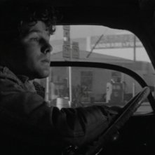 Timothy Bottoms alla guida del suo furgone ne L'ultimo spettacolo