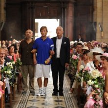 Jamie Bamber tra François Berléand e Gérard Jugnot in Un jour mon père viendra