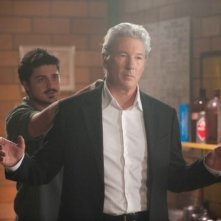 Richard Gere in una scena del film The Double insieme a Yuriy Sardarov