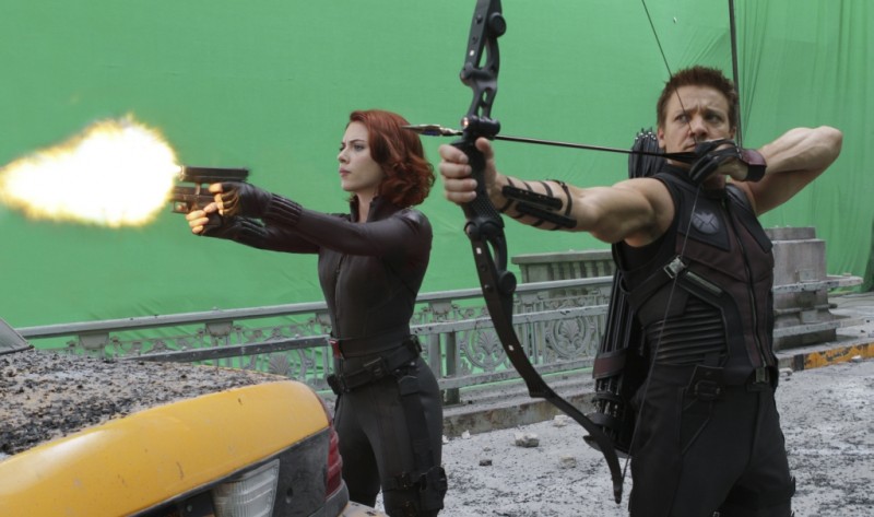 Scarlett Johansson Insieme A Jeremy Renner In Una Scena Di The Avengers I Vendicatori 228167