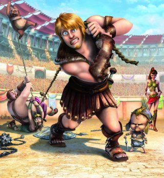 La prima immagine del film d'animazione Gladiatori di Roma