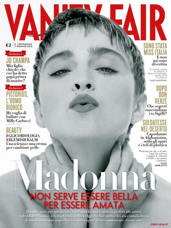 Madonna In Una Foto Di Herb Ritts Del 1987 Sulla Cover Di Vanity Fair Italia Gennaio 2012 228261