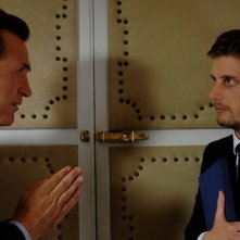 Marco Giallini e Paolo Verdone sono padre e figlio in una scena di Posti in piedi in Paradiso