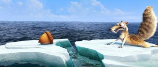 Scrat in una delle prime immagini de L'era glaciale 4: Continenti alla deriva