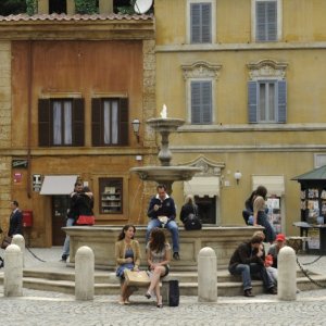 Una sequenza della serie di Rai Uno, Il restauratore