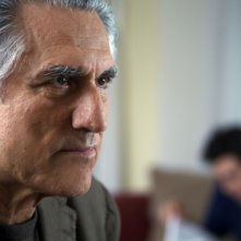 Lando Buzzanca in un primo piano nella fiction di Rai Uno, Il restauratore