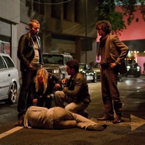 Elyas M'Barek, Stefan Rudolf, Nele Kiper, Thomas Fränzel, Nora Tschirner nel film Offroad