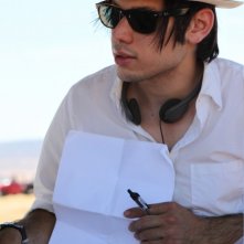 Il regista David Brooks sul set di ATM - Una trappola mortale