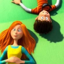 Ted e Audrey in una scena del film Lorax - Il guardiano della foresta