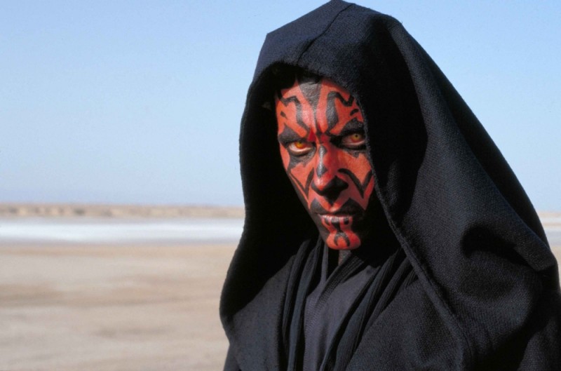 Ray Park nei panni di Darth Maul in una foto promozionale di Star Wars: Episode I - La minaccia fantasma 3D