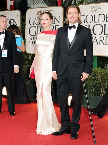 Angelina Jolie E Brad Pitt Sul Tappeto Rosso Dei Golden Globes 2012 229197