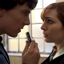 Benedict Cumberbatch E Katherine Parkinson A Confronto In Una Scena Di The Reichembach Fall 229348