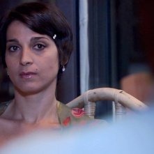 Donatella Finocchiaro in una scena del film on the road Sulla strada di casa