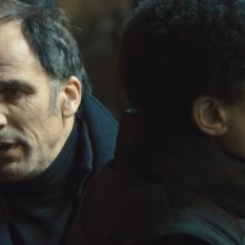 Frédéric Pierrot in una scena del film Polisse insieme a Joey Starr