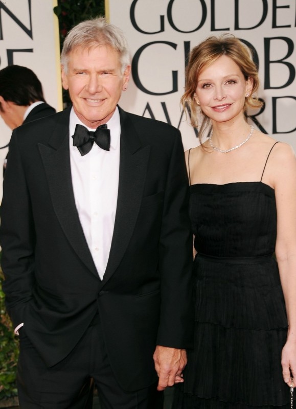 Harrison Ford E Calista Flockhart Sul Tappeto Rosso Dei Golden Globes 2012 229209