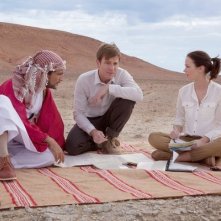 Aaron Eckart Emily Blunt E Amr Waked Fanno Un Picnic Nel Deserto In Salmon Fishing In The Yemen 229401
