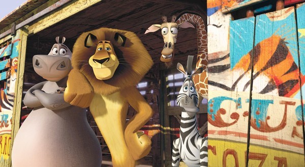 Foto di gruppo per gli animali protagonisti di Madagascar 3: ricercati in Europa