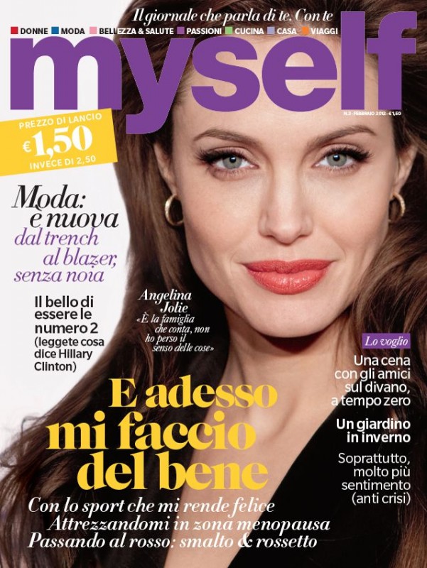 Angelina Jolie In Cover Su Myself Gennaio 2012 229512