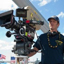 Battleship: il regista Peter Berg impegnato sul set del film