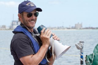 Il regista Peter Berg sul set di Battleship