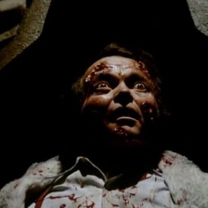 Luciano Pigozzi in una sequenza dell'horror Gli orrori del castello di Norimberga