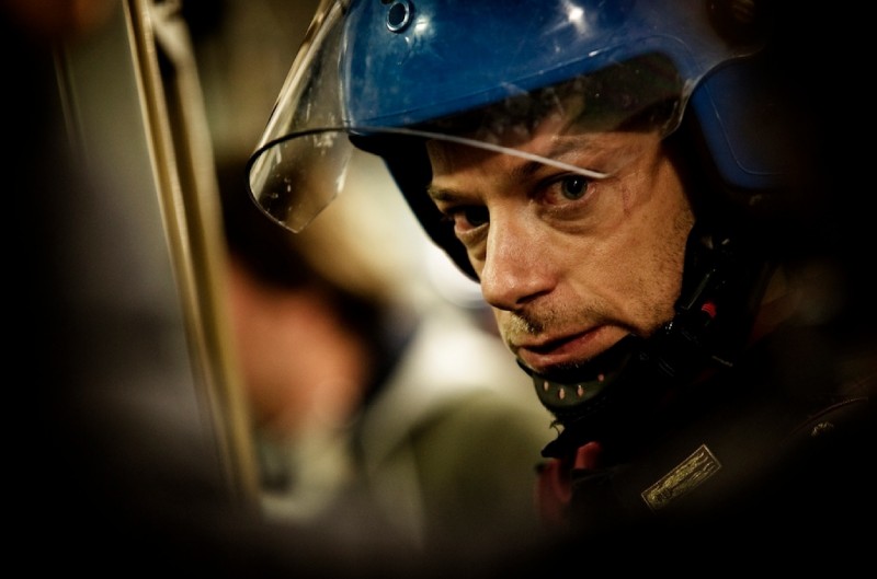 Filippo Nigro In Tenuta Antisommossa In Una Scena Del Film A C A B 229846