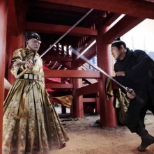 Jet Li in una scena di The Flying Swords of Dragon Gate