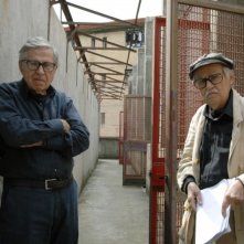 Cesare deve morire: i registi Vittorio Taviani e Paolo Taviani sul set del film