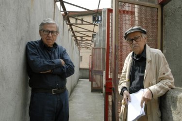 Cesare deve morire: i registi Vittorio Taviani e Paolo Taviani sul set del film