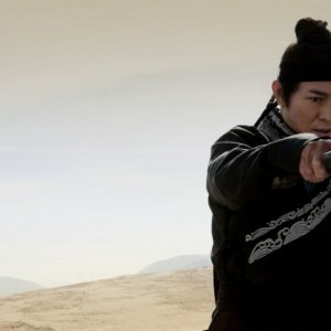 Jet Li in una scena del film The Flying Swords of Dragon Gate
