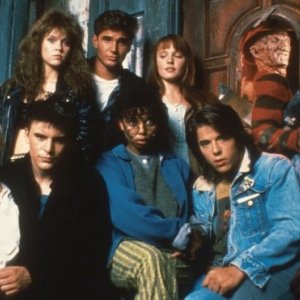 Robert Englund con i ragazzi di Nightmare IV - il non risveglio