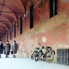 Dichiarazioni d'amore - scenografia  dei portici di Bologna realizzata da G. Pirrotta