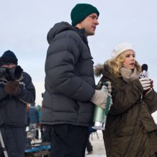 Kristen Bell sul set di Qualcosa di straordinario con John Krasinski