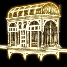 Film - Magnificat - bozzetto della portantina della cortigiana Roza (autore: G. Pirrotta)