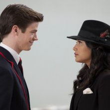 Glee: la guest star Grant Gustin insieme a Naya Rivera nell'episodio Michael