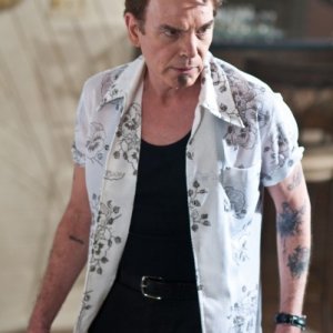 Billy Bob Thornton sul set di The Baytown Disco