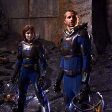 Noomi Rapace e Logan Marshall-Green nel pianeta sconosciuto di Prometheus