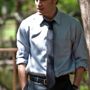 Paul Wesley sul set di The Baytown Disco