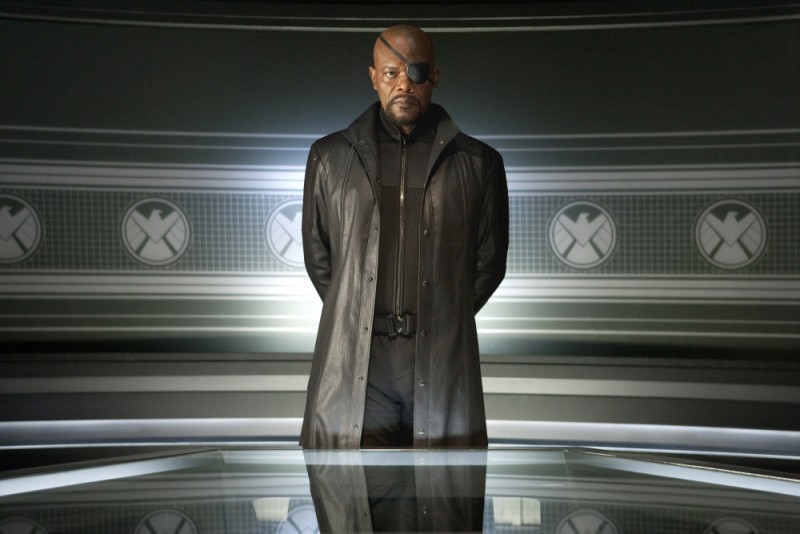 Samuel L. Jackson nei panni di Nick Fury in The Avengers