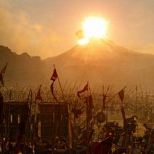 Wrath of the Titans: l'eruzione di un vulcano in una scena tratta dal film