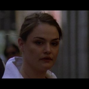 Un primo piano di Anita Bianchi nel cortometraggio Ultima immagine