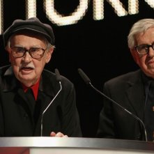 Berlino 2012: Paolo e Vittorio Taviani dopo la consegna del premio per Cesare deve morire