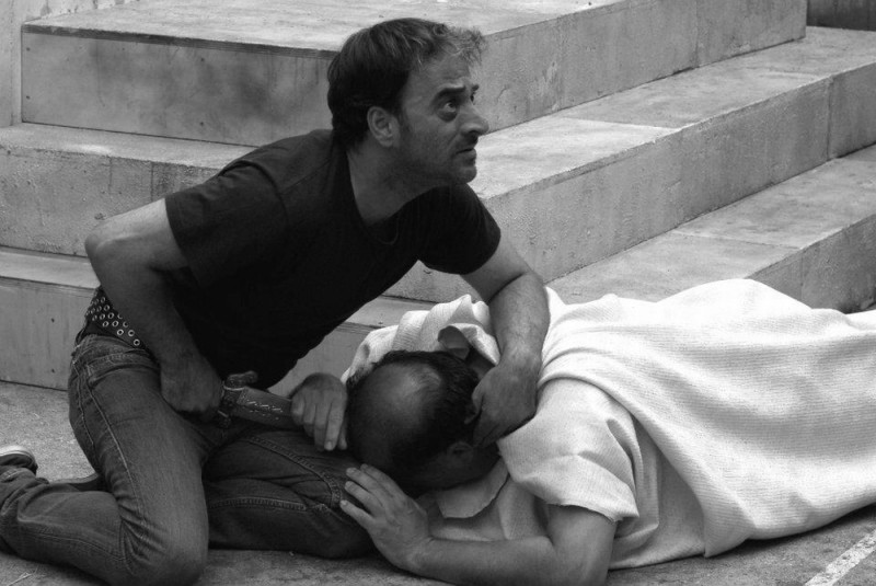 Cesare Deve Morire Cosimo Rega E Giovanni Arcuri In Una Scena Del Film Sono Bruto E Giulio Cesare 232221