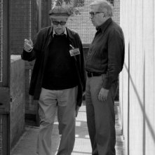 Cesare deve morire: i registi Vittorio Taviani e Paolo Taviani sul set del film a Rebibbia